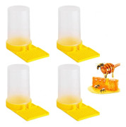 Insekthotell Din Trädgård Essentials 4-Delars Bi-Vattendispenser Bikupa Vattendispenser Plast Bi-Vattnare Bi-Tillbehör och Verktyg