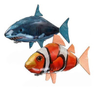 Fjärrkontroll Flygande fiskleksak Haj Clownfisk Elektrisk Uppblåsbar Flygande Fisk Fjärrkontroll Leksak