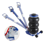 3 ton 150-400mm trippelpåsdesign pneumatisk Domkraft med justerbart handtag, Tung konstruktion, snabb lyft