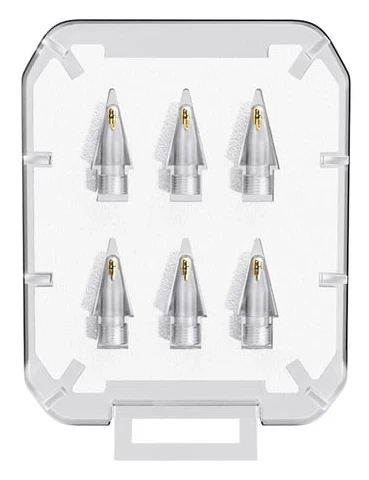 ESSAGER 6-PACK Ersättning Pennspets Apple Pen 1/2/Pro Transparent