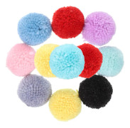 12Pcs Fluffy Pom Pom Balls Craft Pom Poms for Hat Clothing Toy Headdress Brand New