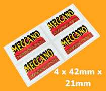 MECCANO Engineering For Boys Vinyl Stickers Vintage 1960's Decal Classic Toys Brand New