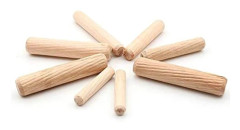 100 pcs Eucalyptus Round Dowel Furniture Connector 12.7X50Mm Wood Craft Rod Furniture Installation Tool