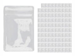 Transparent förvaringsbok Anti-Oxidation förvaringsväska (100 dragkedjor)