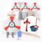 Microfiber Mop Head 2 in 1 Replacement Mop Head Triangular Mop Head Mop Head -4 pcs-