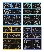 32pcs Metal Montessori Puzzle Wire IQ Mind Brain Teaser Children Adults Toys Brand New