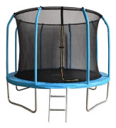 Trampolin - 305 cm - med skyddsnät & stege - blå