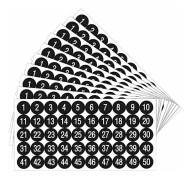 20 sheets of self-adhesive label number stickers, 50 pieces for each sheet, sufficient quantity for your use