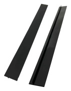 Spis gap list 2 delar - 63 cm - Svart silikon - Värmebeständig - Tätar springan mellan spis & bänkskiva - Lätt att rengöra
