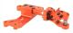 Metal Rear Bumper Tow Trailer Hook for Axial SCX6 JLU Wrangler 1/6 RC Car Upgrade Parts Accessories, Orange