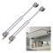 Gas Spring 120 N - Silver Zinc Alloy - Soft Close for Cabinet Doors - Telescopic Lift Damper - Hydraulic Support
