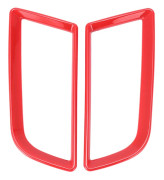 Interior Accessories Side Air Vent Trim Accessories Dashboard Side Air Outlet Panel for 2015-2017 (Gloss Red)