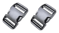 Snabbspännen 50mm, Kraftiga Plastspännen, Klämmor, Snäpplås, Ryggsäcksspänne, Ersättning, Dubbel Justerbar, Ingen Sömnad, 2-pack
