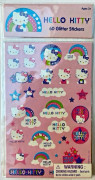 HELLO KITTY 120 GLITTER STICKERS SANRIO LICENSED PRODUCT PINK ACCESSORIES Brand New