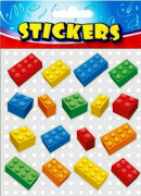 Job Lot of 72 SHEETS of BRICKS STICKERS Wholesale Bulk Buy Party Bag Toy Brand New