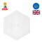 Elegant Large Hexagonal Midi Pegboard Durable White Plastic Storage Solution Brand New