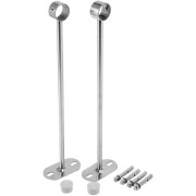 Ceiling Mount, Robe Pipe Bracket, 25mm Diameter, Robe Rod Lever Support Bracket Pipe Flange Socket 2 Pcs (350mm)