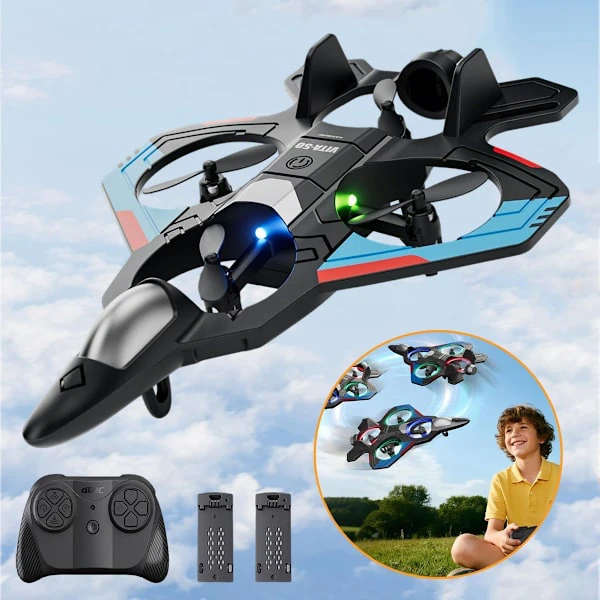 RC Planes Remote Control Airplanes Kids RC Fighter Jet Planes Toy with LED Light Brand New
