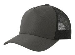 Atlantis Headwear Dempo 5 Panel Stretch Ostrukturerad Truckerkeps Dark Grey/Black One Size