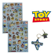 DISNEY TOY STORY Keyring Stickers Party Bag Gift Set Filler Pack Brand New