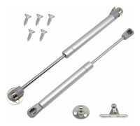 Gas Spring 60N for Cabinet Furniture - Hydraulic Support Rod with Soft Close for Hinge Protection and Doors - Compatible with Telescopic Cabinet Doors