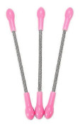 1/3/5 st Rostfritt stål Skönhet Ansiktshårborttagning Kroppshårrengöringsapparat Ansiktshår Makeup Fjäderböj Epilatorpinne 3pcs
