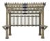 KRONE 3,05x3,31 m FSC 100% Cedar Wood Framed Hot Tub Pergola