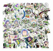 50X Buzz Lightyear Toy Story 3 Superhero Character Stickers Water Bottle Decals Brand New
