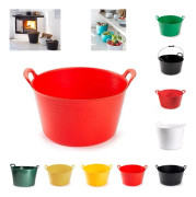 Heavy Duty Plastic Flexi Tub Home Garden Flexible Storage Bucket Laundry Toys Brand New