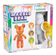 Design Paint Your Own Marble Bear Creative Marble Pouring Kit Neon Edition Brand New