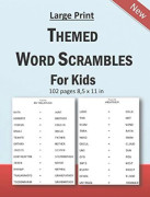Large Print Themed Word Scrambles For Kids Improving spelling skills of kids/ Brand New