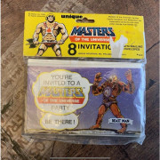 He-Man Masters Of The Universe Party Invitations Merch MOTU Unique Mattel 1983 Brand New