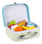 Wooden Lunchbox Sandwich Set Pretend Play Traditional Lunch Box for Kids 3+ Brand New