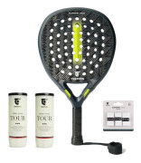 Tretorn Supreme VSQZ 2025 + 2 rör Serie+ Tour + 3-pack Overgrip