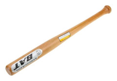 Wooden baseball bat incl. ball