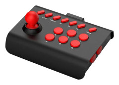 New Arcade Fighting Stick Joystick For Switch Serie S/X 360 Switch Pc Efficient Black / Red