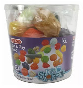 Casdon Little Shopper 25 Piece Cut and Play Food Brand New