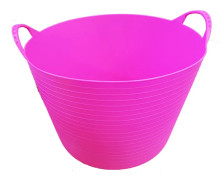 Flexi Tub Storage Basket Bucket Handels Horse Feed Trug Garden Toys Laundry 25L Brand New