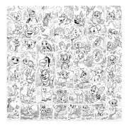 50X Animals Sketching Coloring Books For Children Kids Stickers Drawing Toy Gift Brand New