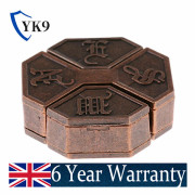 Antique Brain Teasers Metal Box Puzzle LockKids Adults Toys Interlocking IQ TEST Brand New