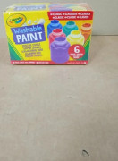 Crayola Washable Paints Assorted Colours 6pc Perfect Any Arts & Crafts Needs Brand New