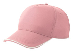 Atlantis Headwear Unisex Vuxen Recy Five Piping 5 Panel Återvunnen Pink/White One Size