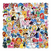 100PCS Disney Stickers Mickey Stitch Princess Frozen Toy Story Cars Kids DIY Brand New