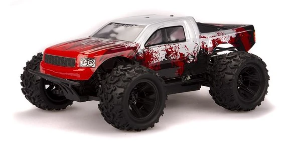 Hsp monster 1:18 brushed red - komplett