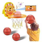Mini Basketball Hoop Toy for Kids Indoor Wall-Mounted Basketball Set with Auto Brand New