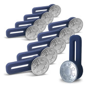 10x SILVER JEANSKNAPPAR MED SNAPSHOE-REPARATIONSNAPPAR FÖR BYXOR epoQ