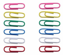 28 mm Colorful Paper Clips (50-pack)
