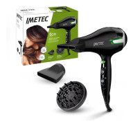 Imetec ECO SE91000 hårfön 1400 W Svart, Grön, Vit