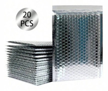 Förvaringspåsar, Hållbart Material, Bekväm Självförseglingsdesign,Pärlsilver-13x18cm