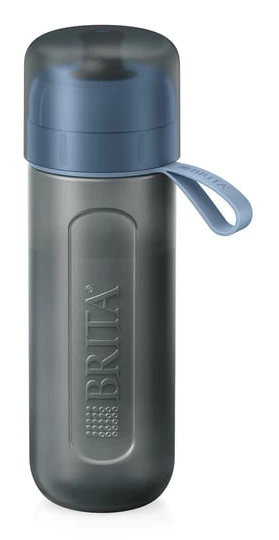 Brita 1052248, Vattenfilterflaska, 0,6 l, Blå, Grå
